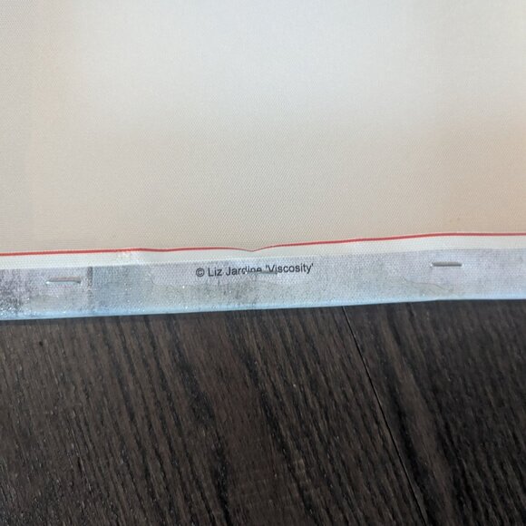 EUC Two 14" Square Wall Art Canvas Pieces Blue and Grey Hues "Viscosity" - Picture 8 of 9